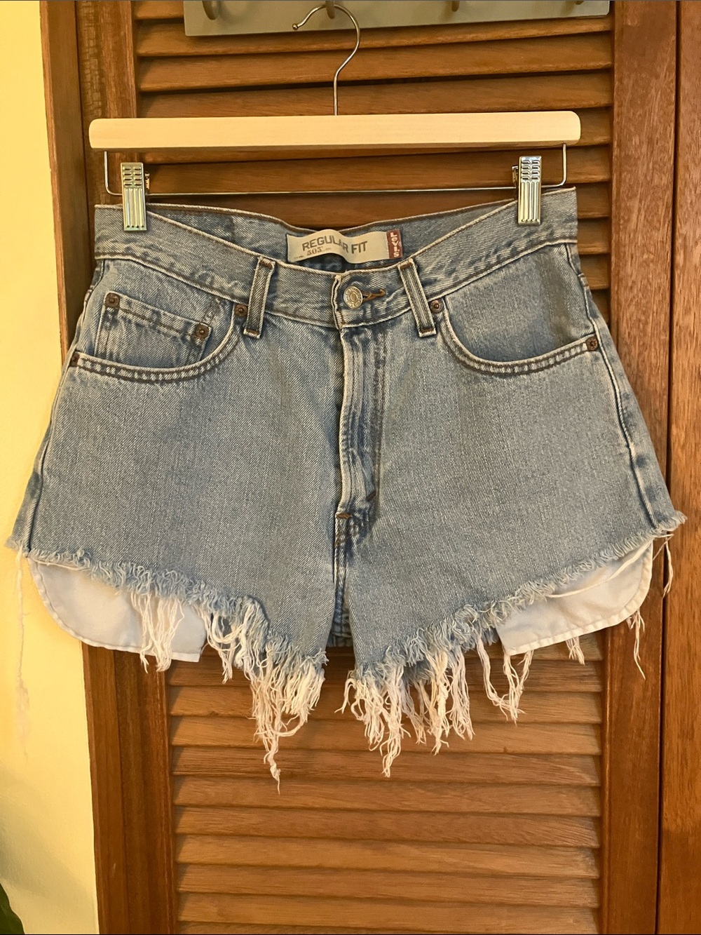Vintage Levi's Cut offs High-Rise Frayed Denim Shorts